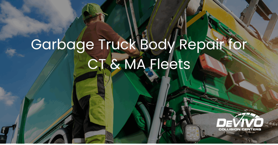 Garbage truck driver picking up trash on a sunny day.